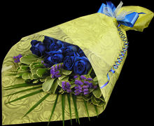 A Luxury Blue Rose Bouquet