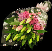 Bouquet of Lilies and Roses