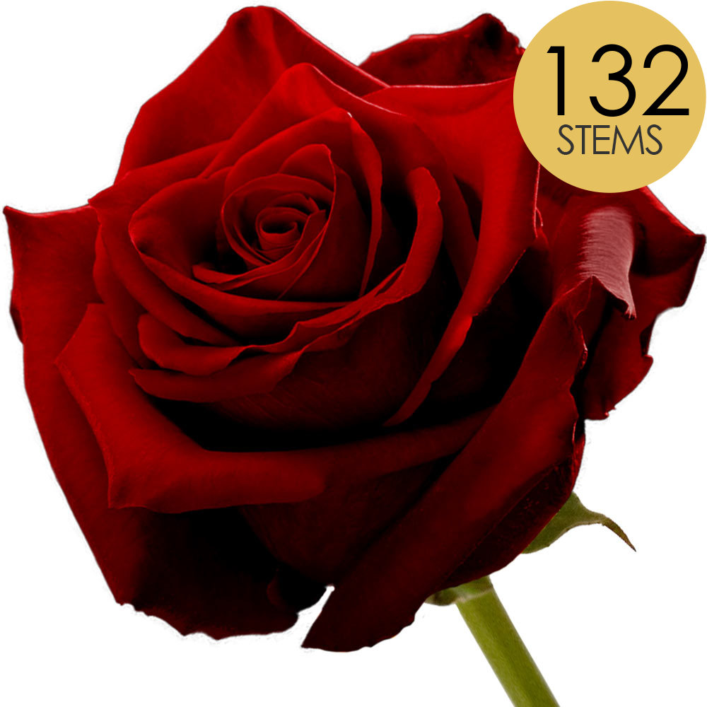 132 Bulk Red (Naomi) Roses
