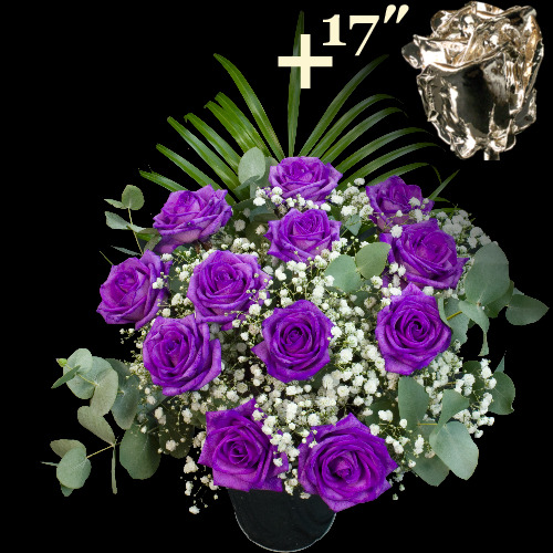 Buy Purple Roses Online with Free Delivery from interROSE