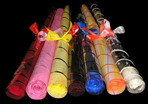 Single Roses coordinated in wrap