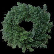Undecorated Christmas Door Pine Wreath